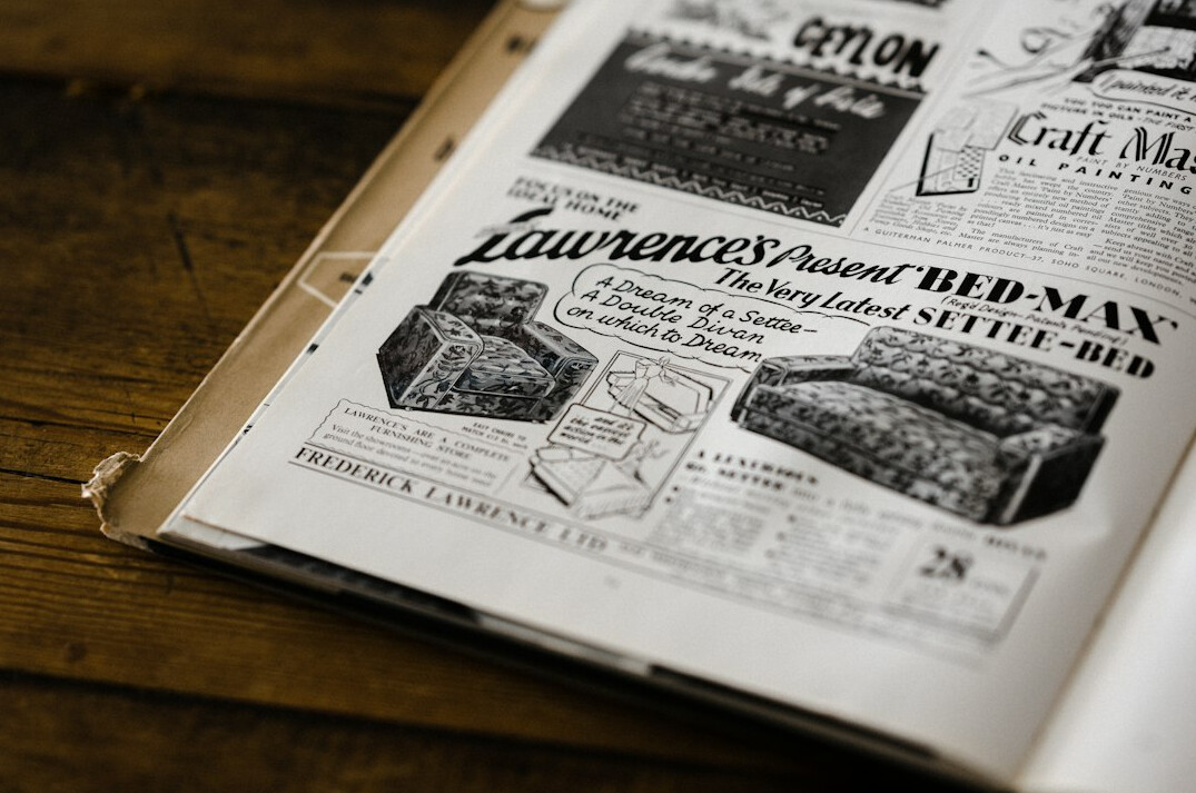 old magazine cover